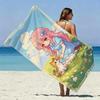 Pixel Chibi Girl Beach Towel Patterned Sunscreen And Windproof Suitable For Swimming Pool Camping Travel Blanket