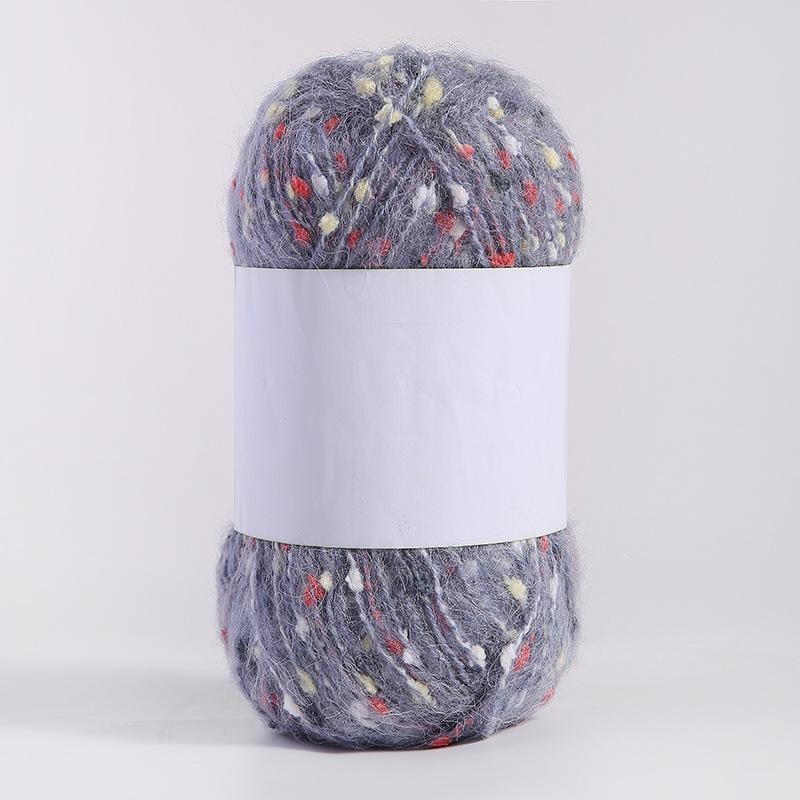 Kolorowa moherowa polarowa ręcznie tkana nić DIY do szalików, czapek, toreb, ubrań i lalek