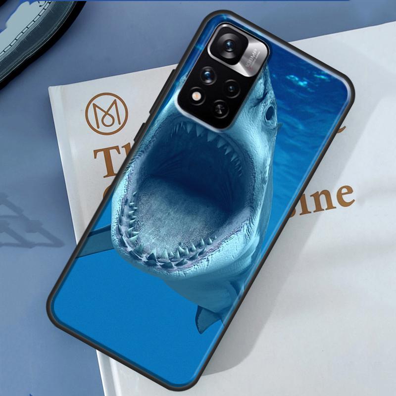 Ferocious Shark Animal Case For Xiaomi Redmi Note 14 13 11 9 10 12 Pro 9S 10S 11S 12S Redmi 10C 12C 13C 14C Cover