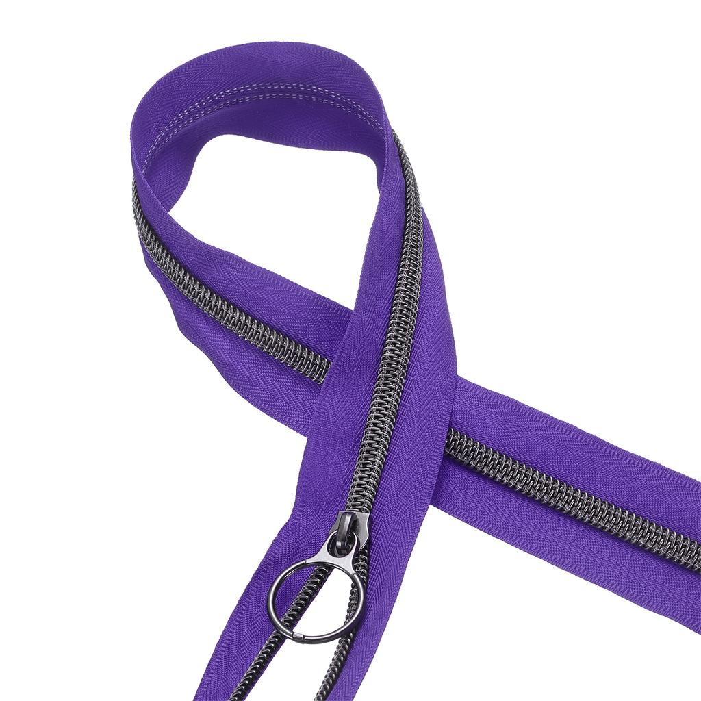 Zíperes de Bobina de Nylon Fechados Zíper de Bobina de Nylon Zíper de Bobina em Atacado com 20 Zíperes de Cor Grafite Deslizantes Para Costura DIY Roupas 10 Jardas