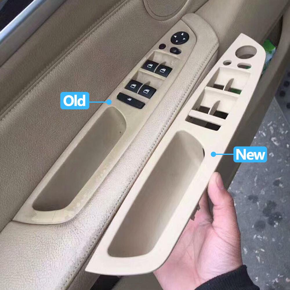 LHD RHD 4pcs Set Door Window Switch Panel Armrest Pull Handle Cover Trim For BMW X5 X6 E70 E71 E72
