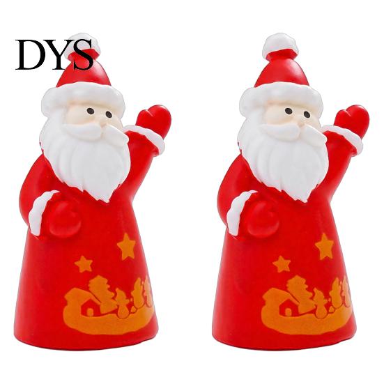 Handmade Craft Accessories 2Pcs Mini Christmas Figurine, Santa Claus Snowman Dolls, DIY for Micro Resin Ornaments Landscape Dollhouse Cake Decor,
