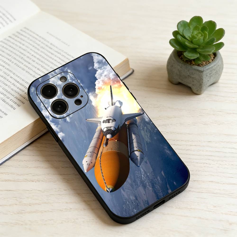 Space Shuttle Orbiter Vehicle Phone Case Silicone Soft For IPhone 17 16 15 14 13 12 11 X XR Plus Pro Max Plus