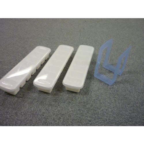 Asvel Slim Ice Tray, 3 Tiers, Stackable, White, Made in Japan