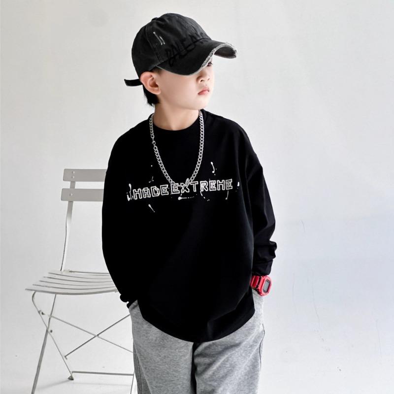 Boy Long Sleeve T Shirt Spring Autumn Casual Kids Basic Top