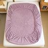 Coral Velvet Bedsheet Bedspread Milk Velvet Mattress Protective Cover Winter Plush Insulation Bedspread Single Queen King Size