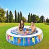 JILONG Riesen-Regenbogen-Pool, 190 x 47cm (aufgeblasene Größe), Blau, 10628