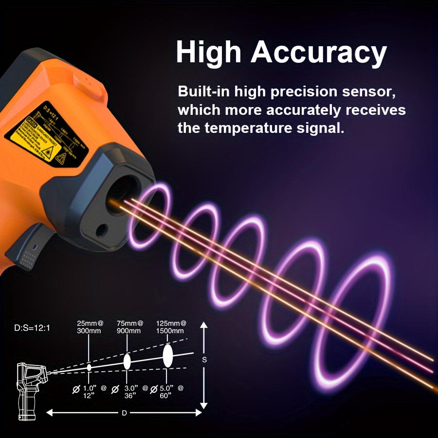 T600T600A Laser Temperature Gun Infrared Thermometer Sensor Handheld Non-contact IR LCD Industrial Pyrometer Digital 600 °C
