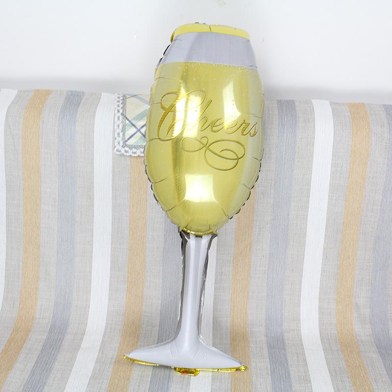 1pc Aluminium Champagne Ballon Rose Verre A Vin Joyeux Anniversaire Fete Ballons Ballon Mariage Acheter A Prix Bas Livraison Gratuite Avis Reels Avec Des Photos Joom