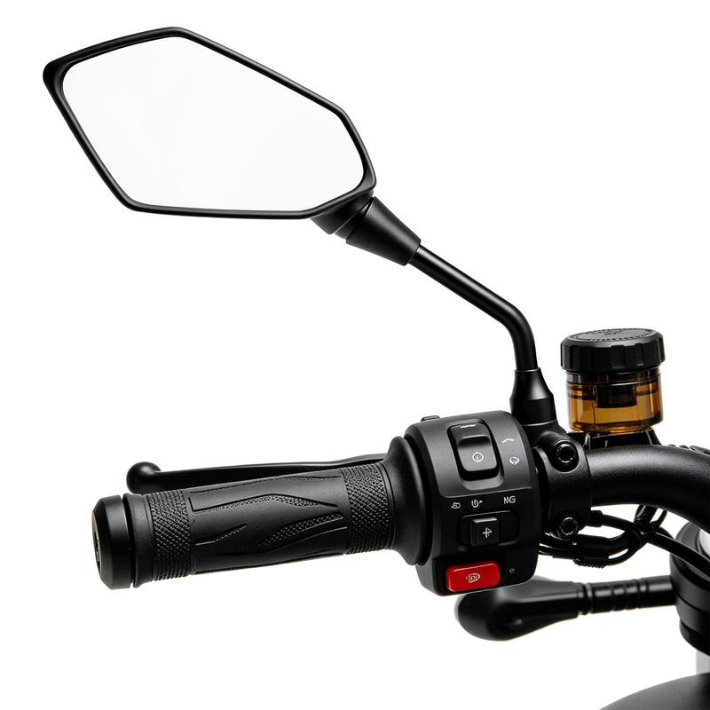 2Pcs/Pair Universial M10 10mm Electric Vehicle Handlebar Mirrors Motorcycle Rear View Mirror HD Wide Angle 360° Rotating Mirror