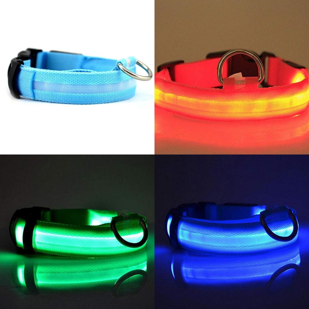 Pet Led Light Up Dog Collar Rechargeable For Small Medium Large Dogs