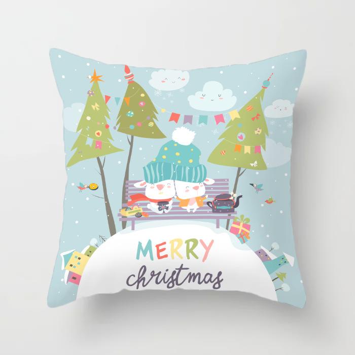 

Трансграничное производство рождественских узоров наволочка с принтом наволочка из ткани Din 40x40cm