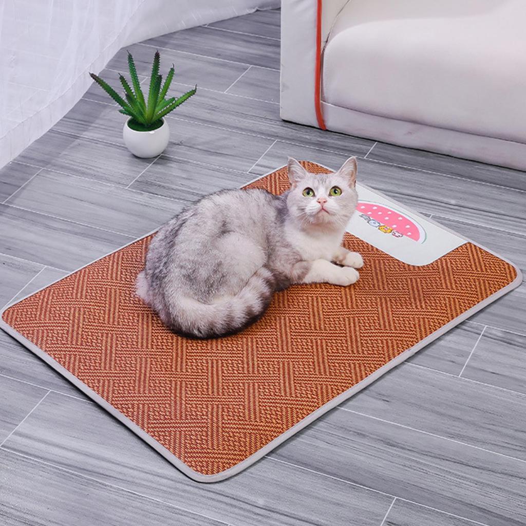 Dog Cooling Pad Pet Cooling Pad Bed Wear-Resistant Ratten Mat Pet Supplies For Bed Sofa Indoor Outdoor Cage Kennel Car Dogs Cats