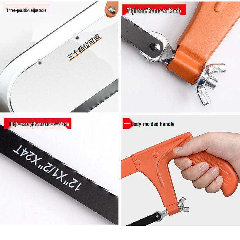 Hacksaw Frame: Multifunctional Hand Saw for Metal & Wood Cutting
