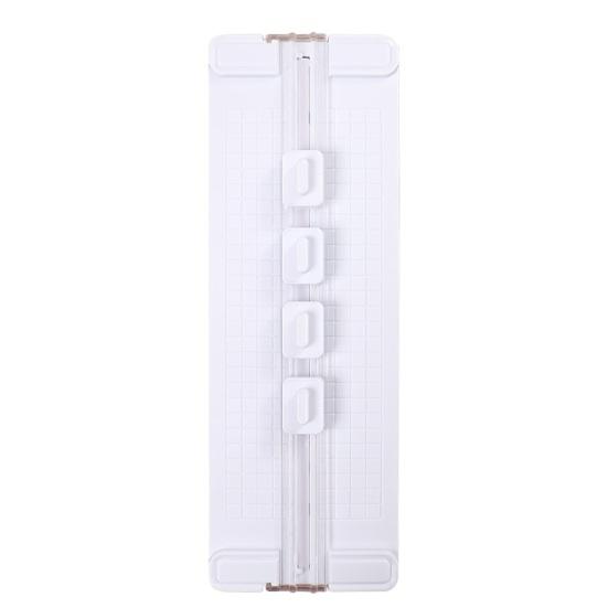 

Paper Cutters Portable Double-Ended Orbital Trimmer 4-in-1 Blades Mini Paper Trimmer with Ruler Grid Scrapbooking Tool for Precise Crafting Projects