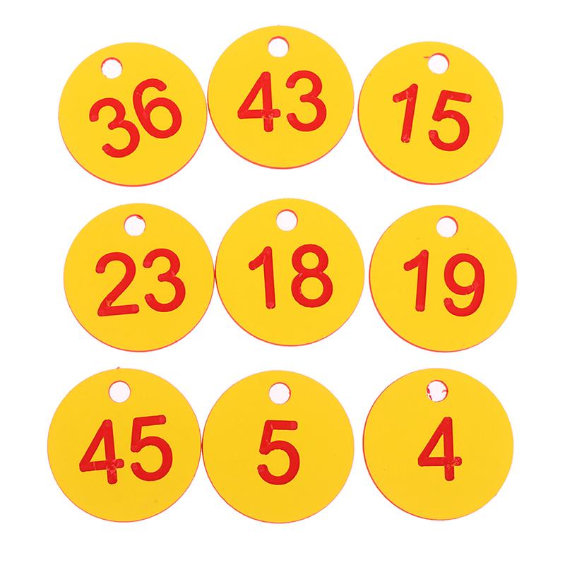 20/50Pcs Farm Number Tags Mating Box Beekeeping Husbandry Hanging Numbered Tag