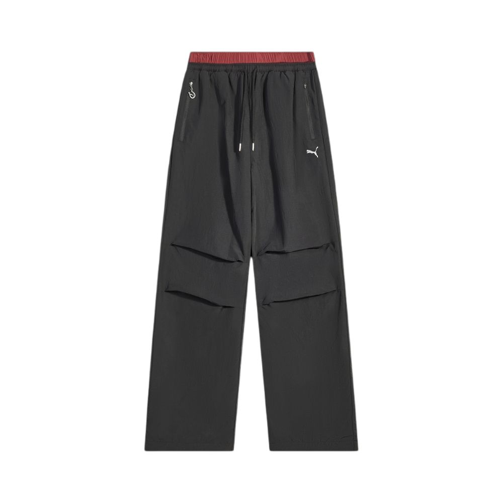 Puma Брюки женские повседневные тканые ветрозащитные водоотталкивающие цветные влагоотводящие Race Ahead 636174-01 S