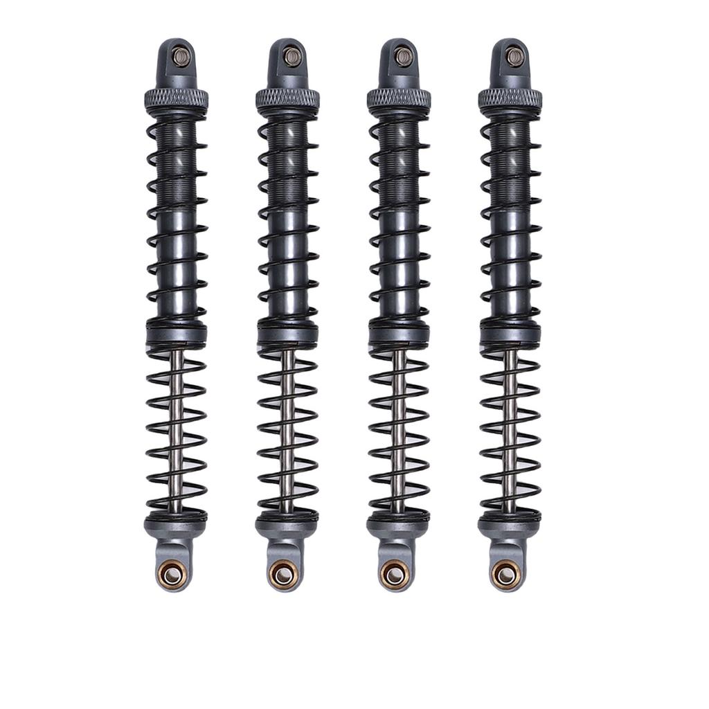 4Pcs 1Celsius10 Model Car Dual Spring Shock Damper Alloy 1Celsius10 RC Dampers with 8 Spare Springs 120mm