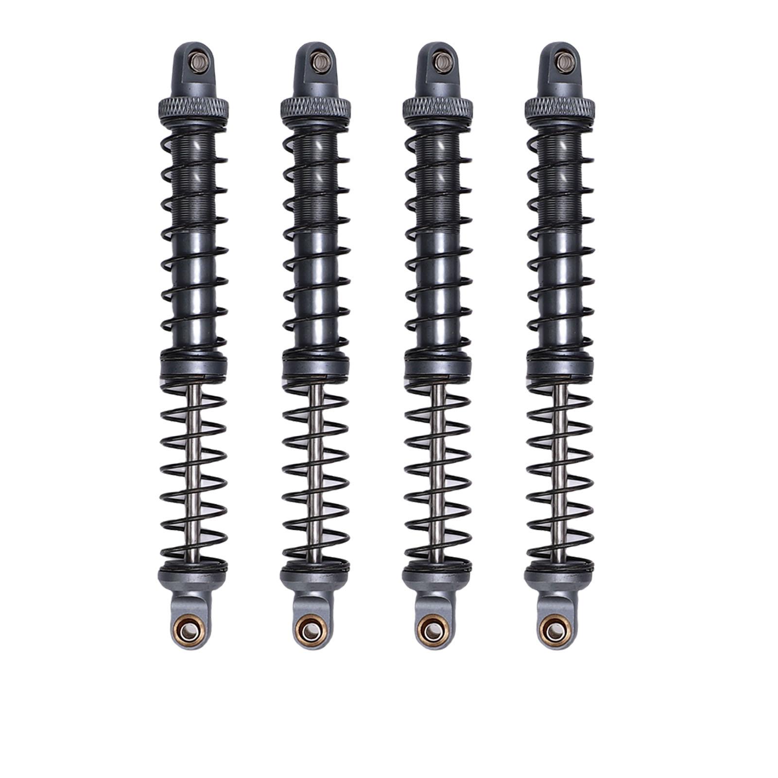

4Pcs 1 10 Model Car Dual Spring Shock Damper Alloy 1 10 RC Dampers with 8 Spare Springs 120mm Ti