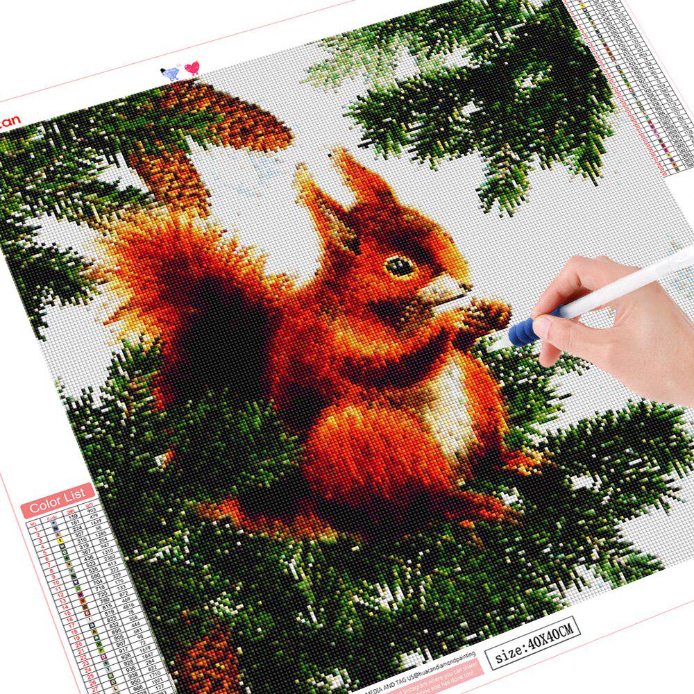 Full Diamond Embroidery Squirrel Cross Stitch 5D Diamond Painting Kits Mosaic Animals Sale Rhinestones Wall Art Gift