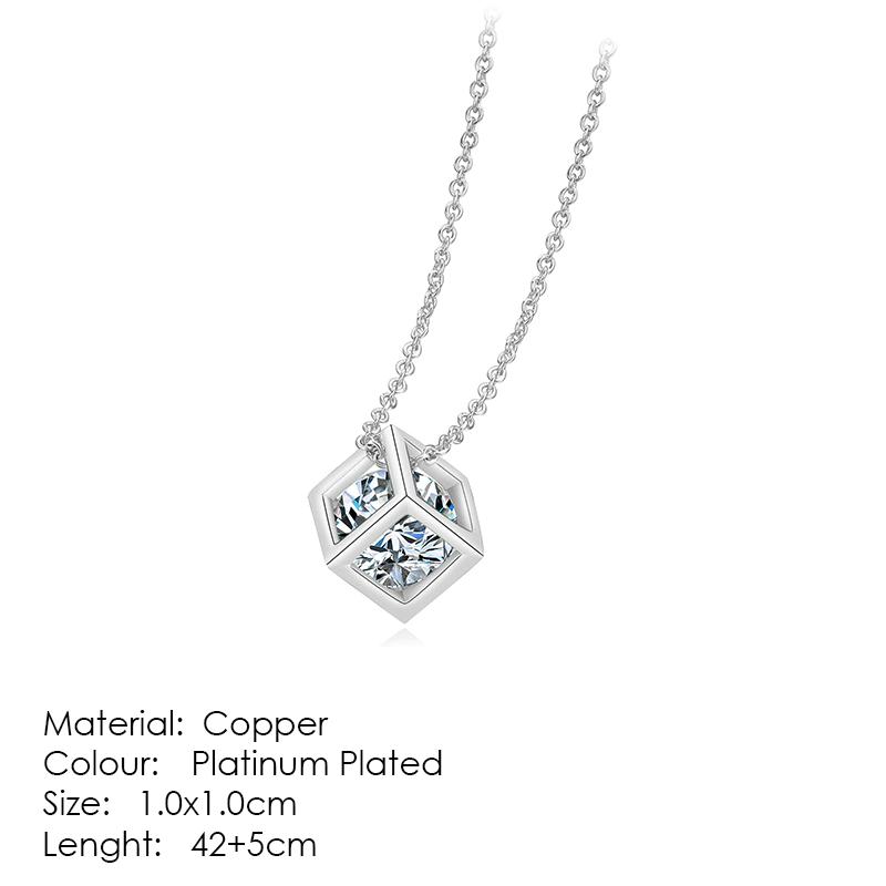 Fashion Crown Pendant Necklace for Women Retro Vintage Classic Rose Gold Cubic Zirconia Chain On Neck Trendy Jewelry N390