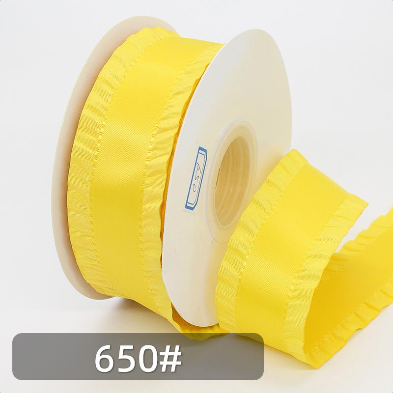 Hot Selling 40 Mm Skirt Shaped Ribbons Gift Wrapping Wedding Christmas Solid Colors DIY 25 Yards Per Roll