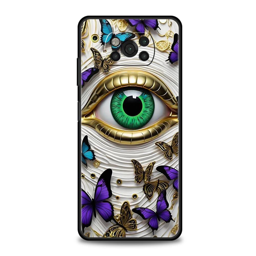 Fashion Eyelashes Eyes Phone Case Cover for Xiaomi Poco F7 Ultra F6 F5 F4 F3 X6 X5 X4 X3 NFC C51 C55 M4 GT 5G Soft TPU Shell
