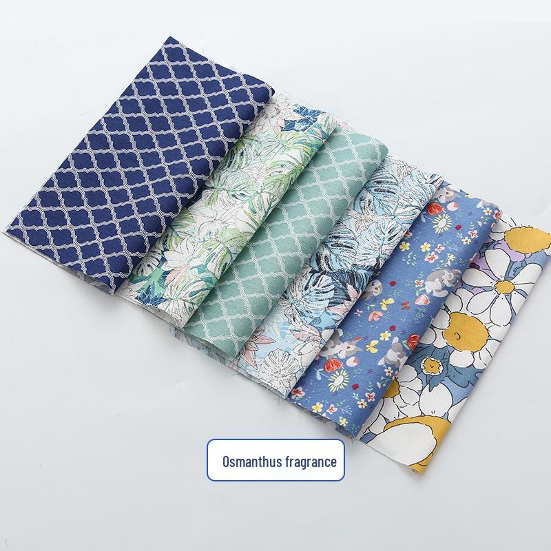 Pure Cotton Patchwork Fabric Set - Printed Fabric Scraps for Doll Clothes & Hair Ties, Handmade DIY Projects