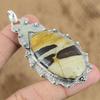Anniversary Gift For Her Natural Coconut Jasper Gemstone Pendant 925 Silver
