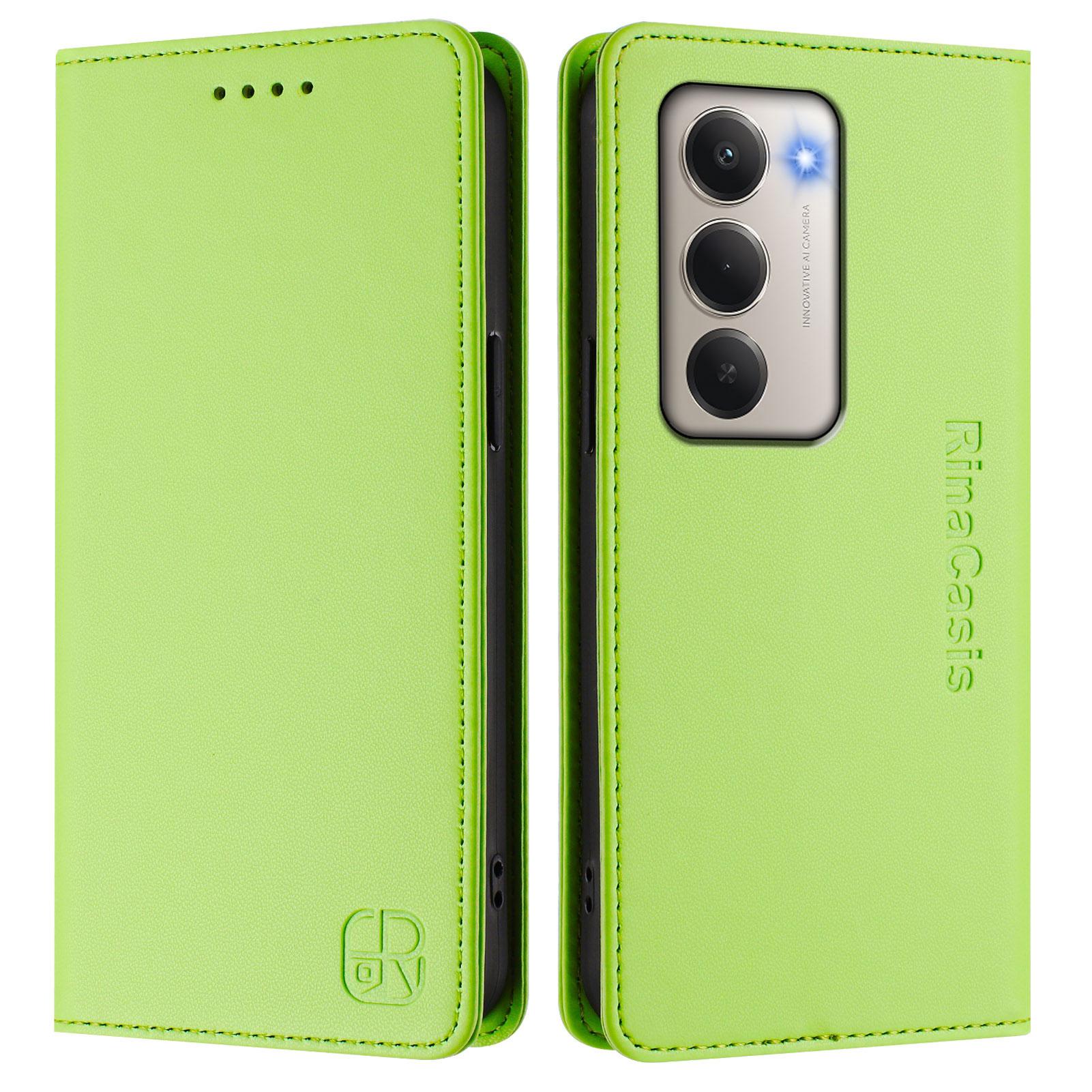

Для Xiaomi Redmi 15 4G (Європа) (171мм) Шкіряний чохол RINACASIS RC01 Чохол для телефону з RFID-блокуванням Гаманець Підставка