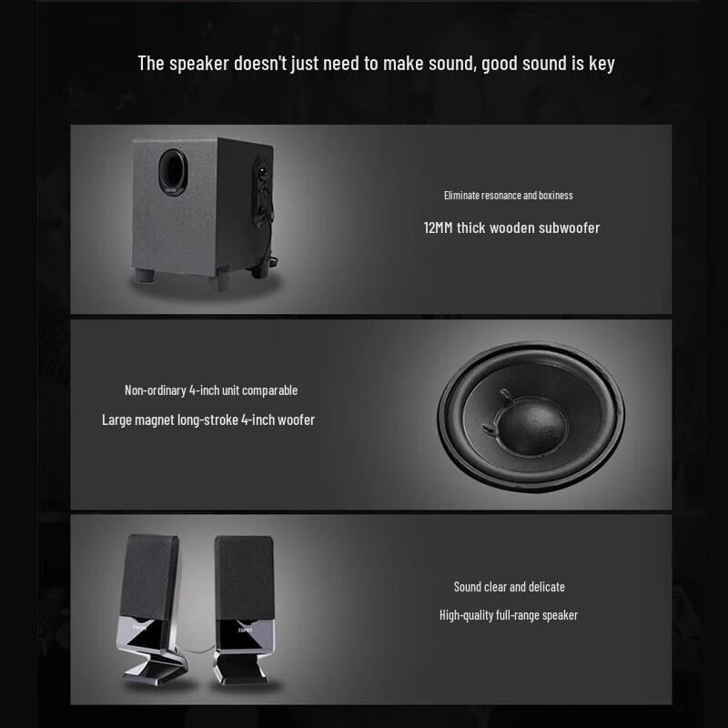 Edifier R101V 2.1 Channel Computer Speakers CN plug (adapter included)