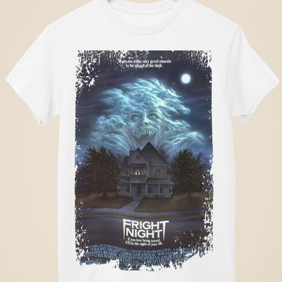 Fright Night Movie Poster Inspired White T Shirt