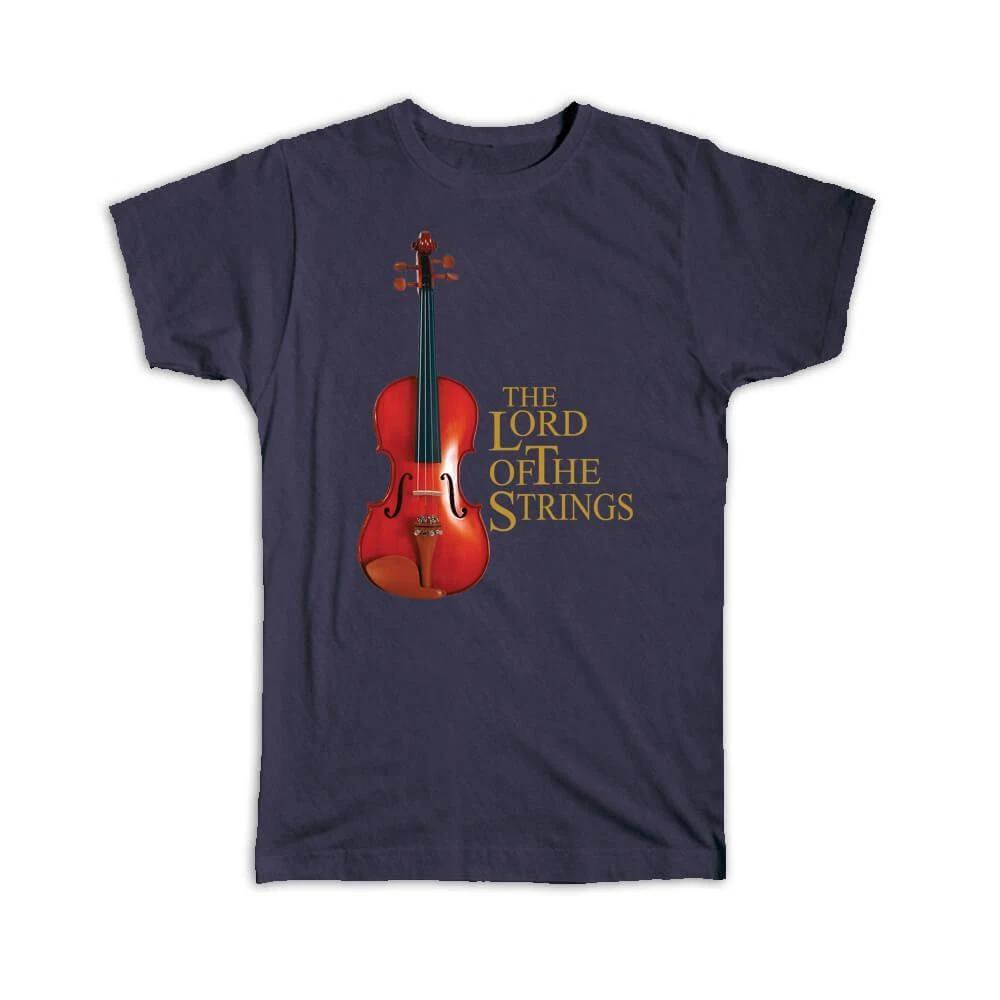 

Gift T-Shirt : Classic Instrument Violin The Lord Of Strings Print Musician 2XL