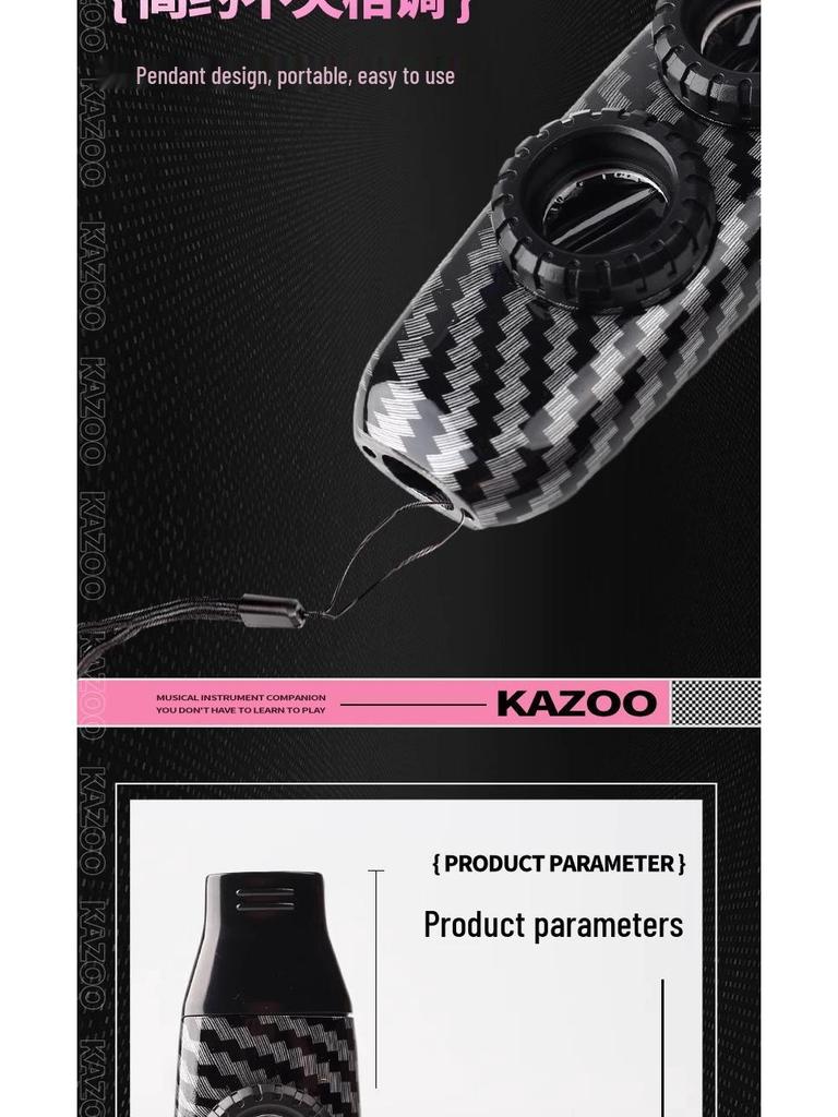Kazoo Zvuková píšťalka: Snadno hratelný mini nástrojový společník