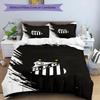 Powerful Football Crest Design Printed Pattern Duvet Cover Set – includes 1 duvet cover and 2 matching pillowcases Bedroom decor Christmas gifts