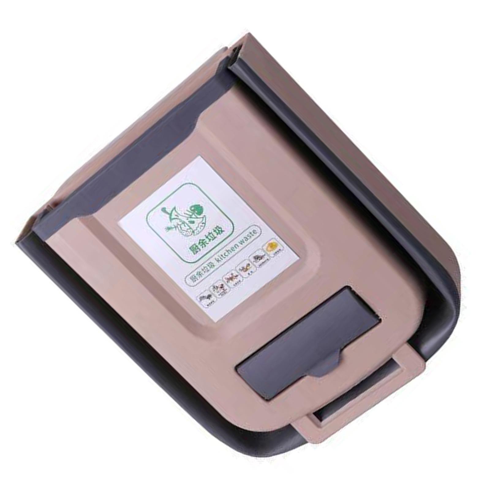 

7 л/10 л Настенное кухонное мусорное ведро Большой вместимости Кухонные мусорные ведра Подвесное мусорное ведро для декора ванной комнаты 10L кофейный