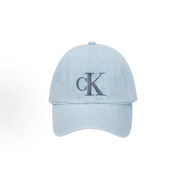 Calvin Klein Retro Letter Embroidered Curved Brim Hat for Young Men Women, Adjustable Breathable UV Protection Headwear 4G5017G460
