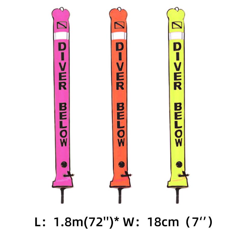 HOTDIVE Reflektierendes Nylon aufblasbares Tauch-SMB & Zubehör