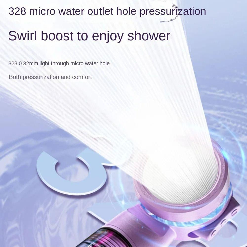 Detachable Shower Sprayer 3 Modes Sprinkler Sprayer Portable Filtered Shower Head Travel