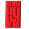 Zola Silicone Chocolate Mold LEGO Brick Shape Red 14.5x8 cm Homemade Chocolate Baking Mold