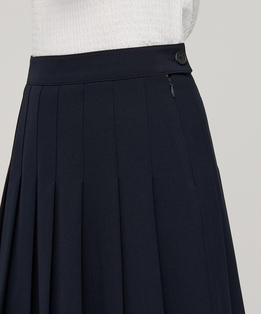 Musinsa Standard Woman Women'S Pleated Mini Skirt [Navy]