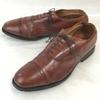 Vintage 80s-90s Allen Edmonds Byron Goodyear Welted Leather Punched Cap Toe Shoes Size 9.5D 27.0-27.5cm Brown
