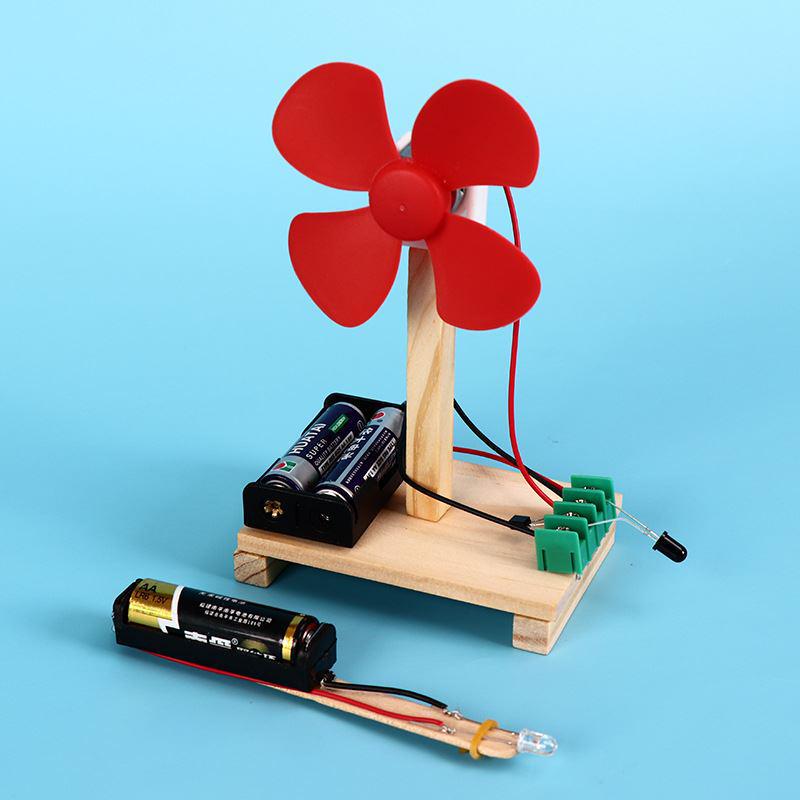 DIY Infrared Remote Control Electric Fan - Children's Science Experiment Educational Toy