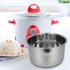 Rice Cooker Aluminum Inner Pot Electric Liner Cookware Multi-use with Cover Silver Stainless Steel Kitchenware Cooking