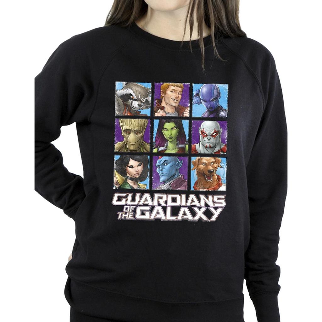 Guardians Of The Galaxy Womens/Ladies Character Squares Sweatshirt