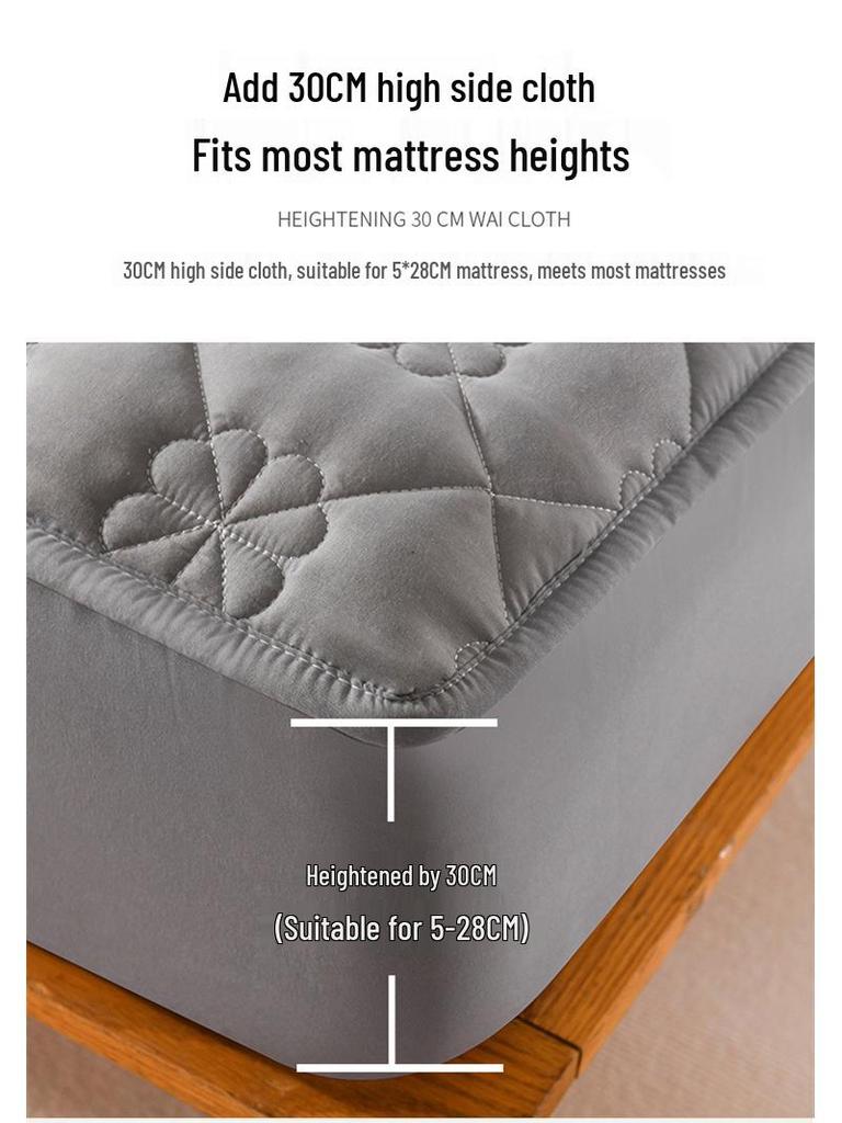 Voděodolný a prodyšný prošívaný chránič matrace - Nepropustný prostěradlo s gumou