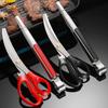 Easy To Use Heavy Duty Stainless Steel Multipurpose Clip BBQ Tongs Kitchen Scissors Food Shears