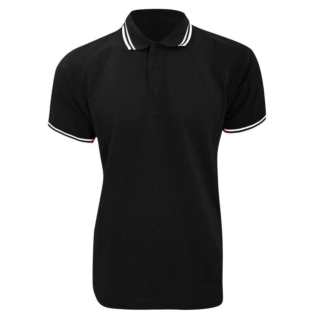 Kustom Kit Mens Tipped Piqué Short Sleeve Polo Shirt
