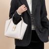 Genuine Leather Women Bucket Tote Bag Versatile Handbag Cowhide Shoulder Bag Large Capacity Commuter Crossbody bag for women