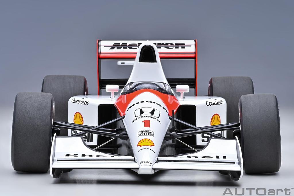 AUTOart Scale McLaren Honda Japanese Grand Prix 1991 Ayrton Senna logo 1/18 MP4/6 #1 (McLaren included)